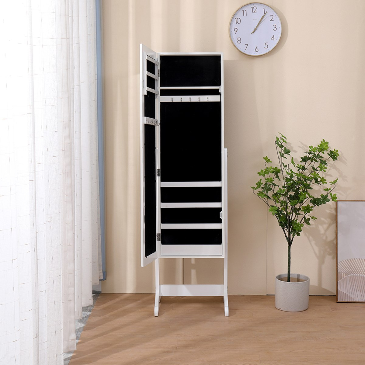مرآة أرضية قائمة مع خزانة مجوهرات من برينسيس-hbxfurniture-kidsroom-kidsdressersandmirrors-image-4