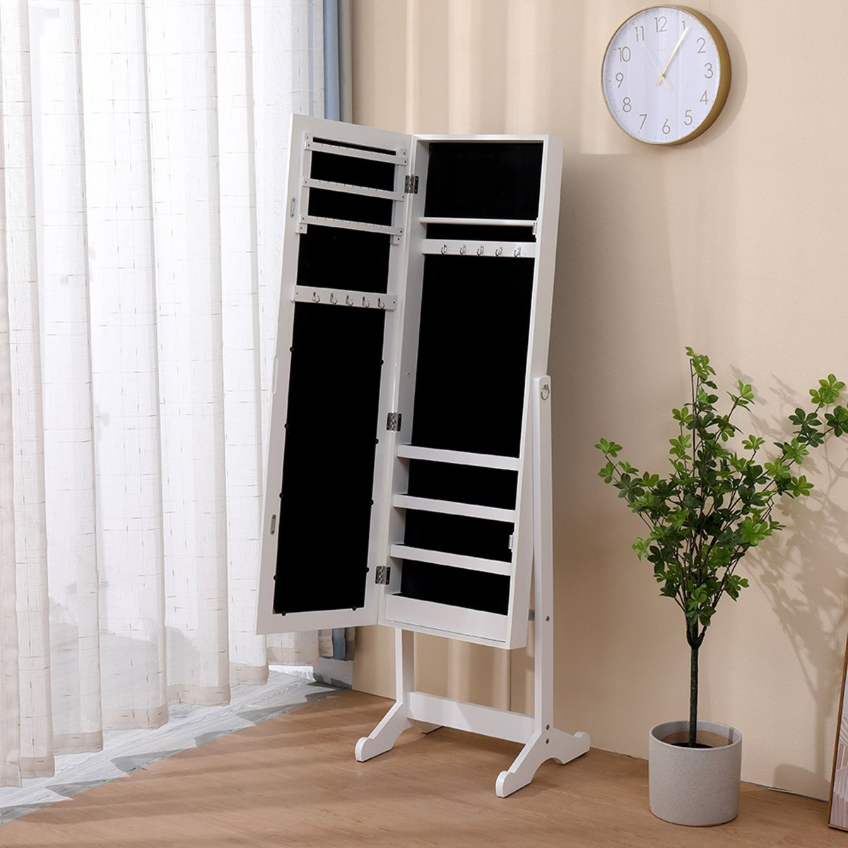 مرآة أرضية قائمة مع خزانة مجوهرات من برينسيس-hbxfurniture-kidsroom-kidsdressersandmirrors-image-6