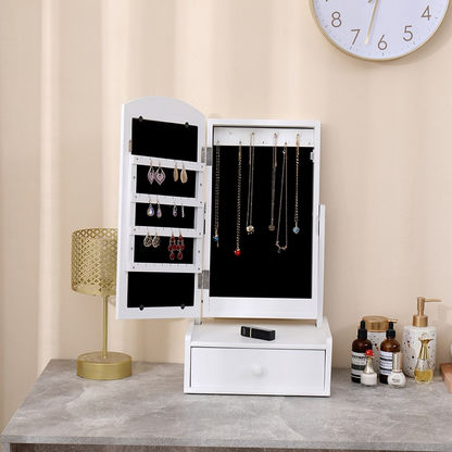 Princess Desktop Mirror with Jewellery Cabinet