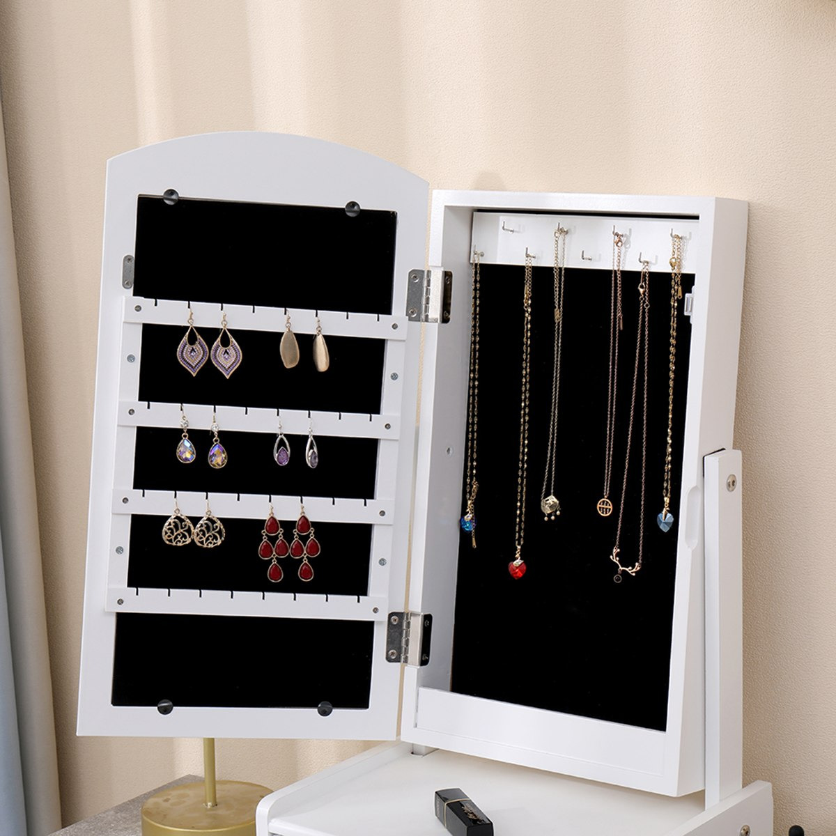 مرآة سطح مكتب مع خزانة مجوهرات من برينسيس-hbxfurniture-kidsroom-kidsdressersandmirrors-image-6
