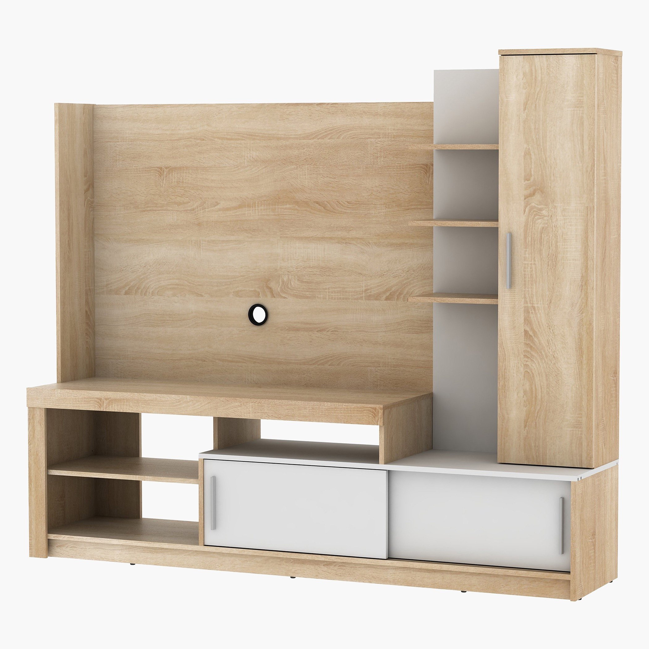 وحدة حائط للتلفزات حتى 50 بوصة من بروك-hbxlivingroom-mediaunitsandstorage-wallunits-image-2