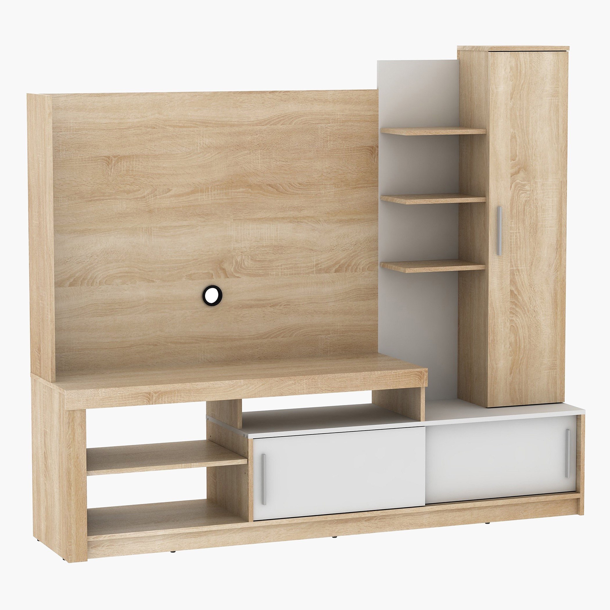 وحدة حائط للتلفزات حتى 50 بوصة من بروك-hbxlivingroom-mediaunitsandstorage-wallunits-image-4