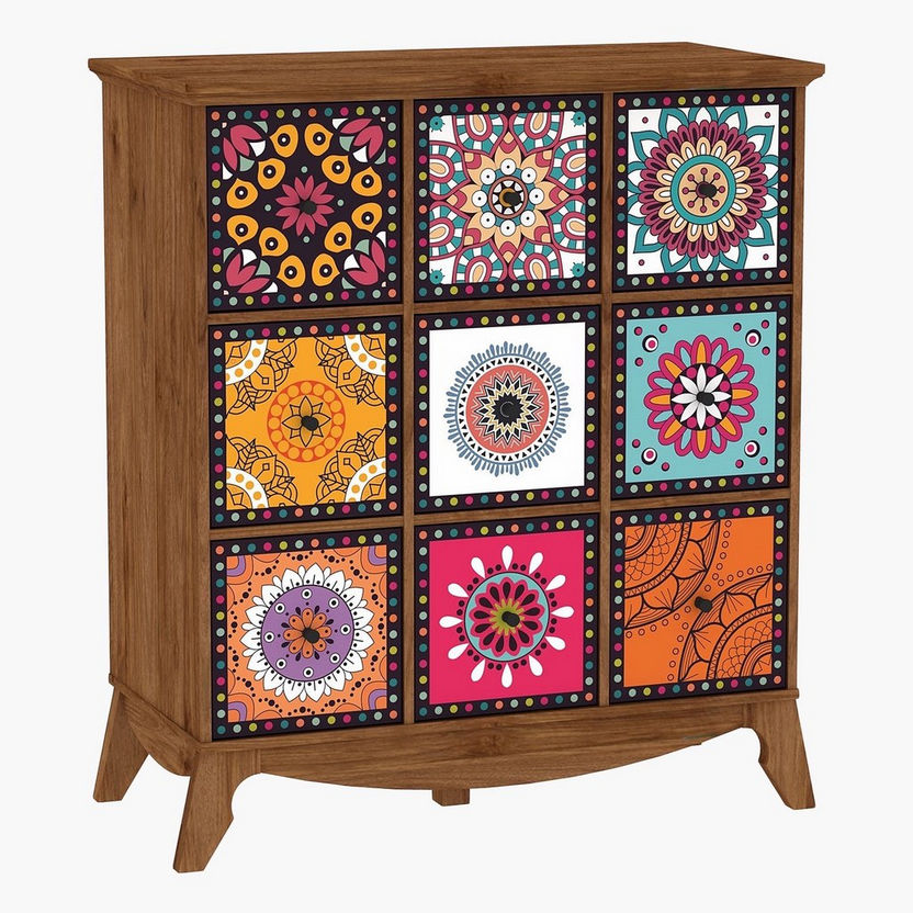 Kutch Chest of 3-Drawers with 6 Doors-Chest of Drawers-image-2