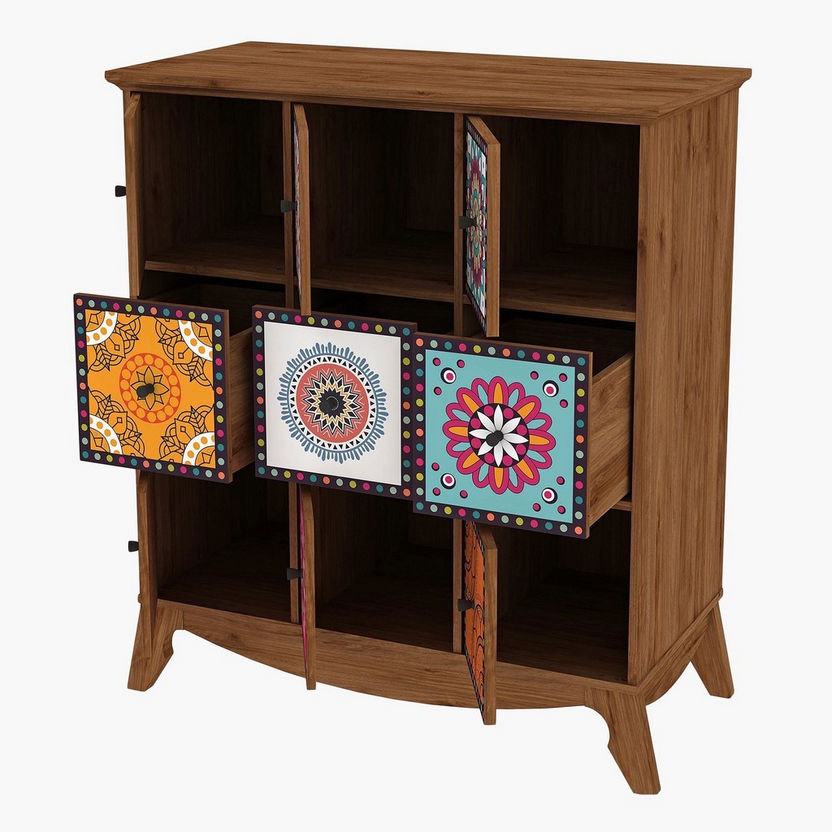 Kutch Chest of 3-Drawers with 6 Doors-Chest of Drawers-image-4