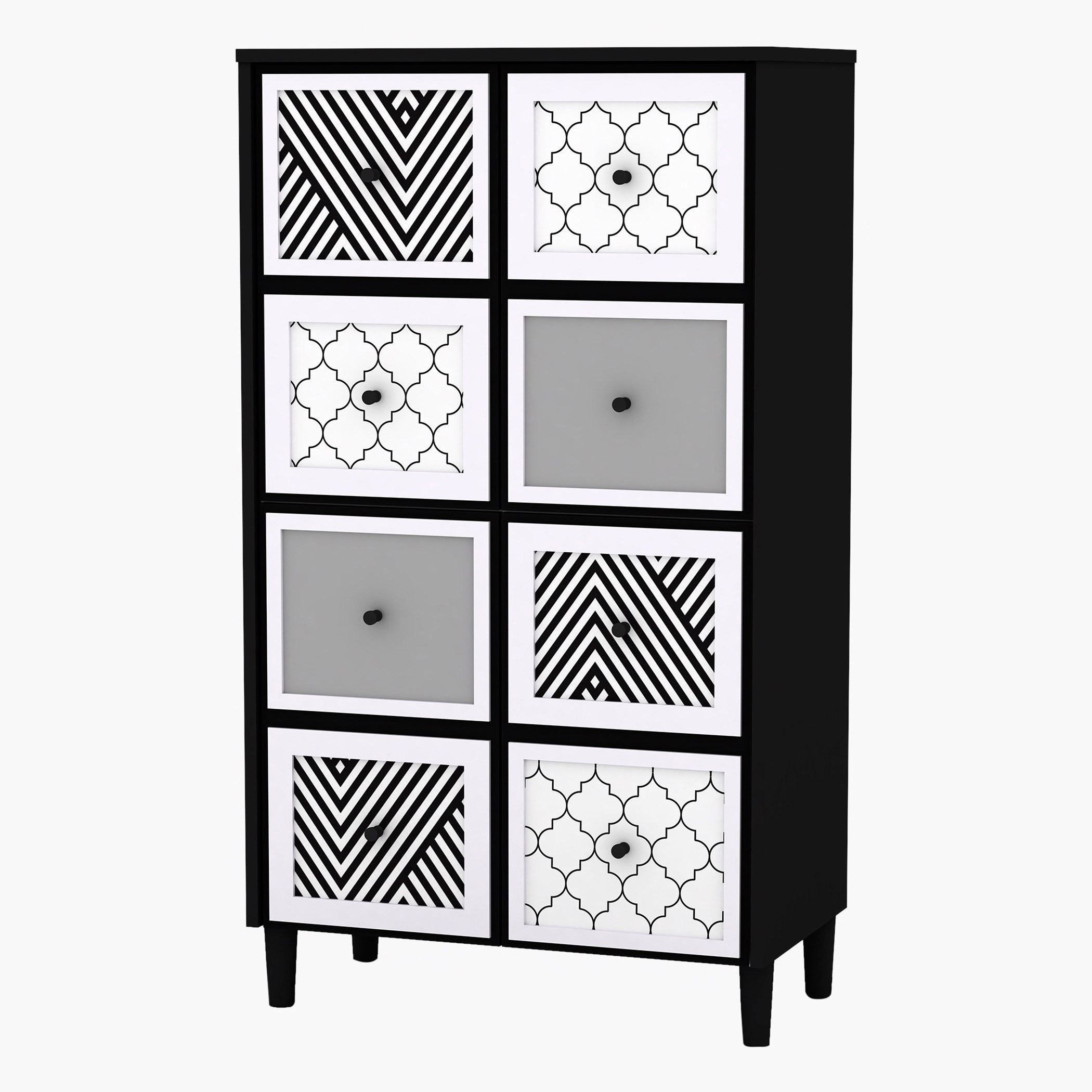 Movo Theo Cabinet with 4-Doors-hbxfurniture-dressersandchests-chestofdrawers-image-2
