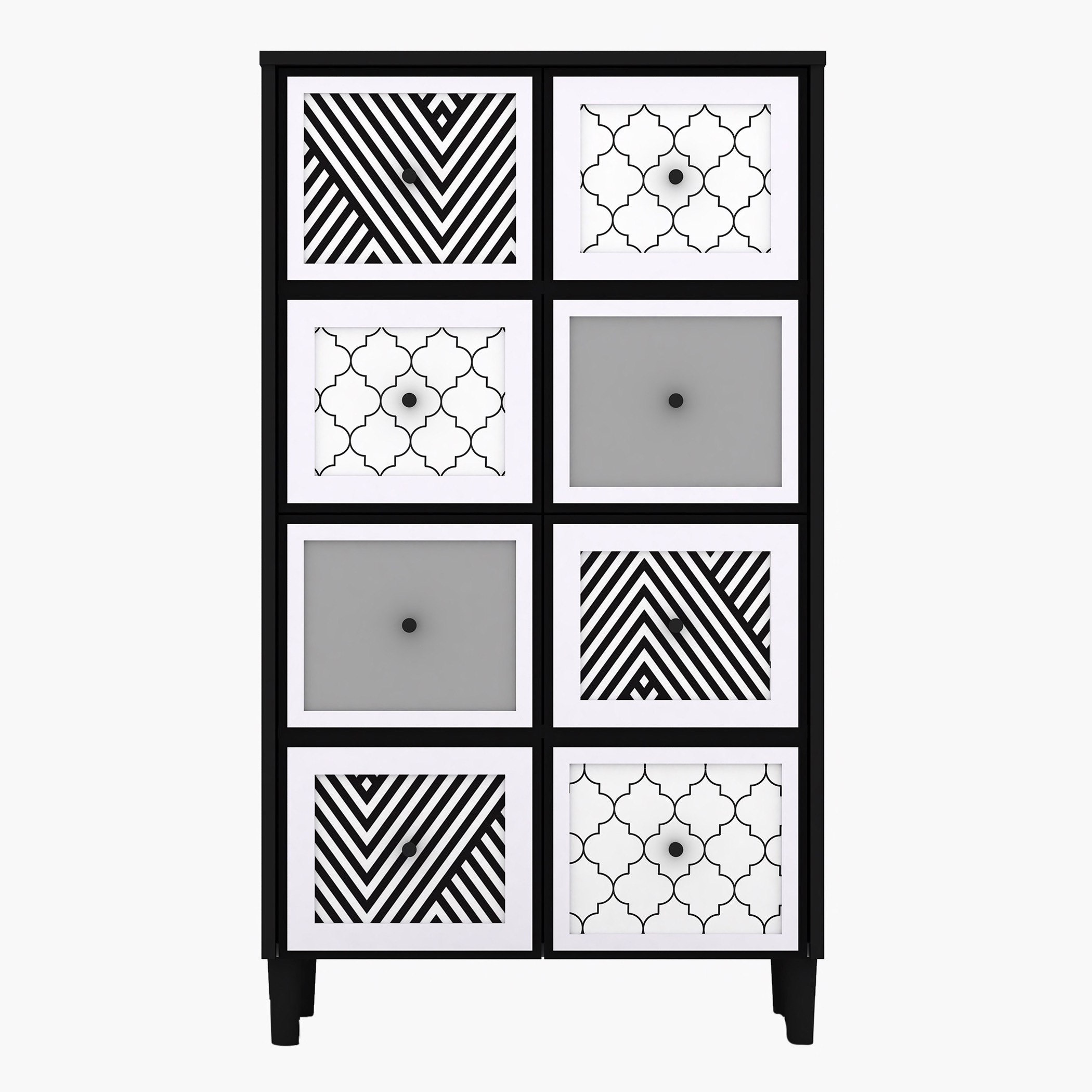 Movo Theo Cabinet with 4-Doors-hbxfurniture-dressersandchests-chestofdrawers-image-4