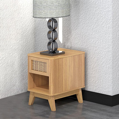 Harp End Table with Drawer