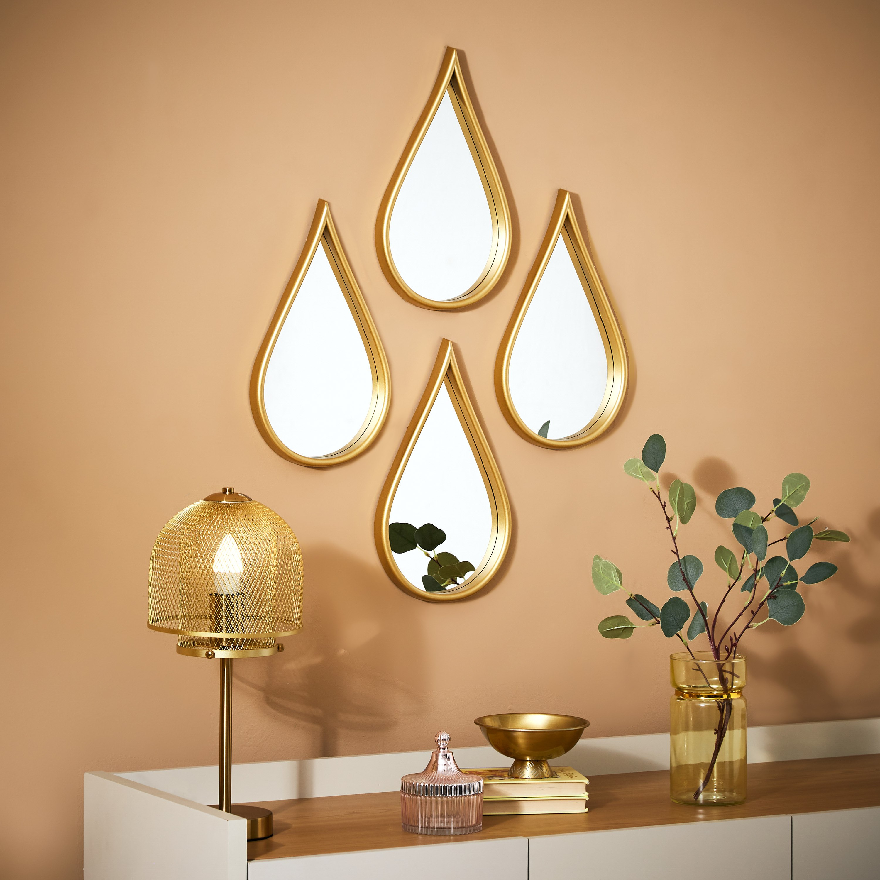 طقم مرآة ديكور على شكل دمعة من فيينا - 53x3x72 سم-hbxhomeware-hbxdecorandfurnishings-image-4