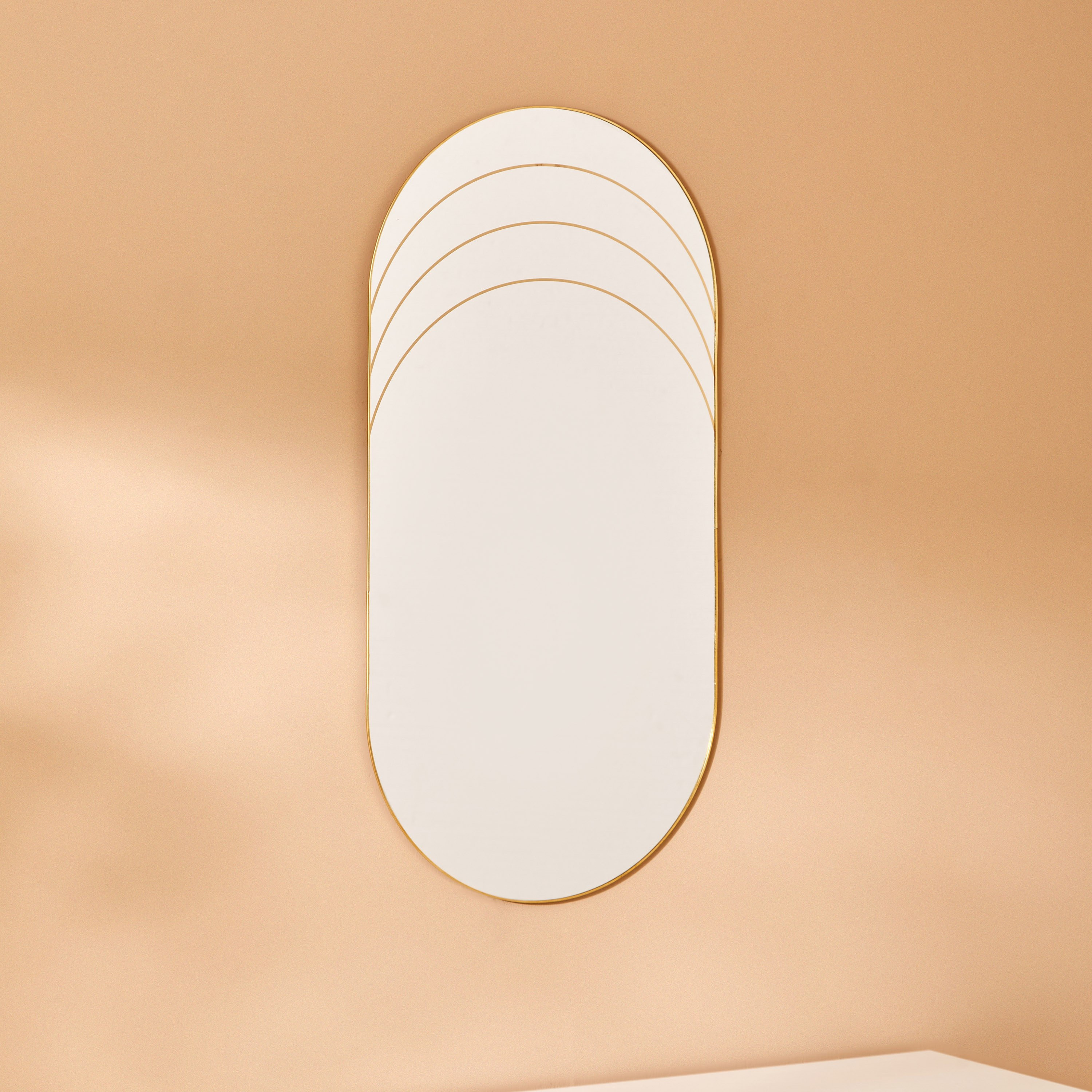 مرآة حائط معدنية بيضاوية مزينة من فيينا - 42x1x85 سم-PROMO_HB_AE_B1G1_250925-image-1