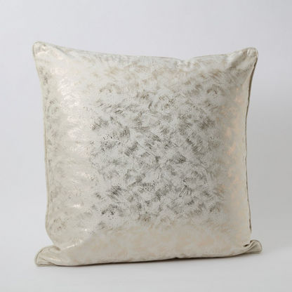 Petra Printed Velvet Filled Cushion - 65x65 cms