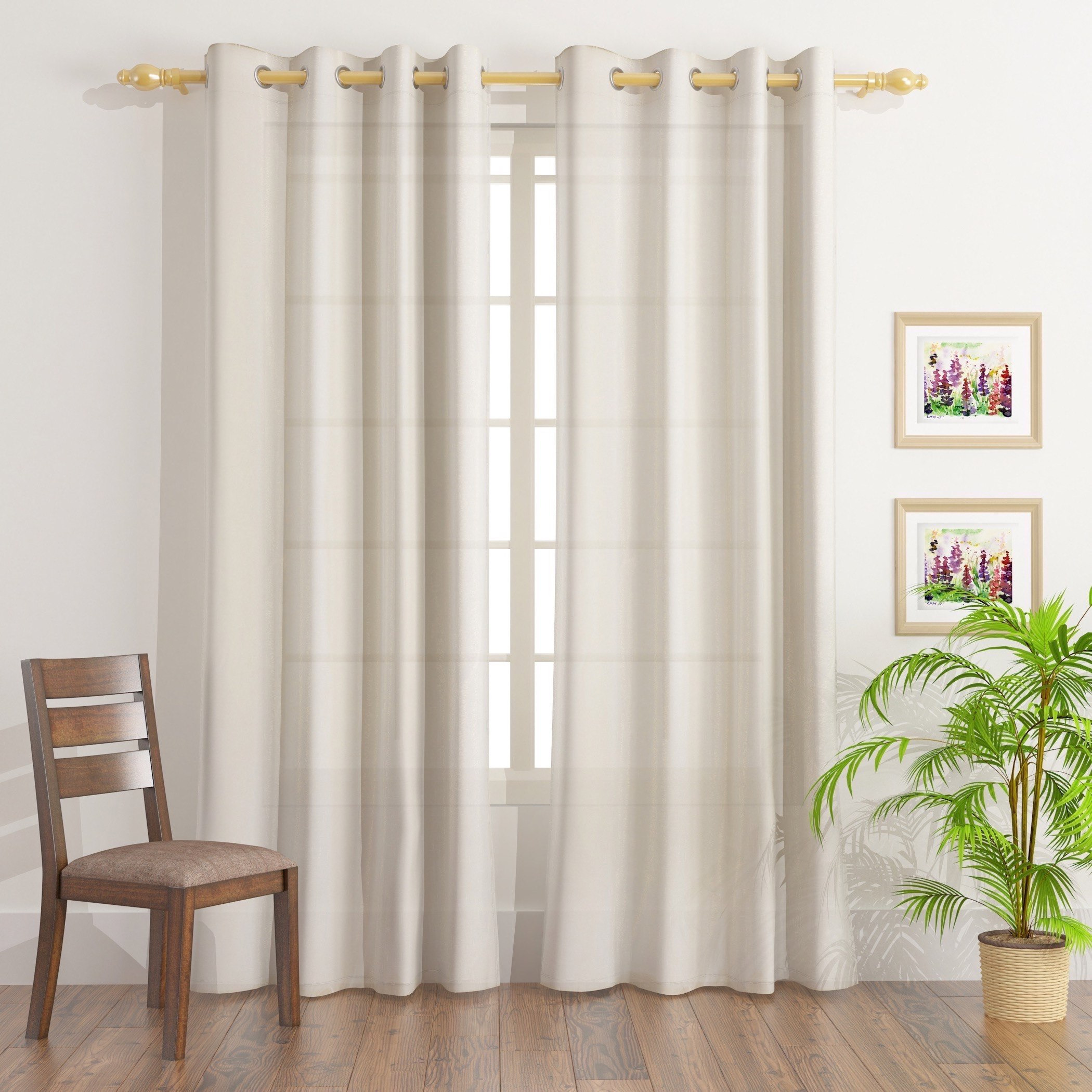 Petra 2-Piece Sheer Curtain Set - 140x300 cm-hbxhomeware-hbxdecorandfurnishings-image-1