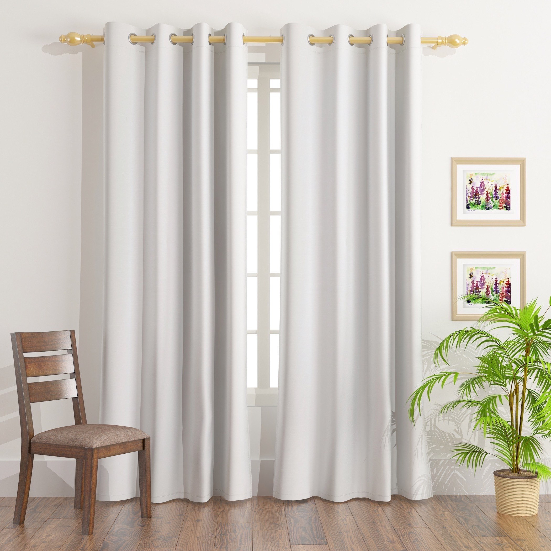 طقم ستائر جاكارد قطعتين من ديزي - 140x300 سم-hbxhomeware-hbxdecorandfurnishings-image-1