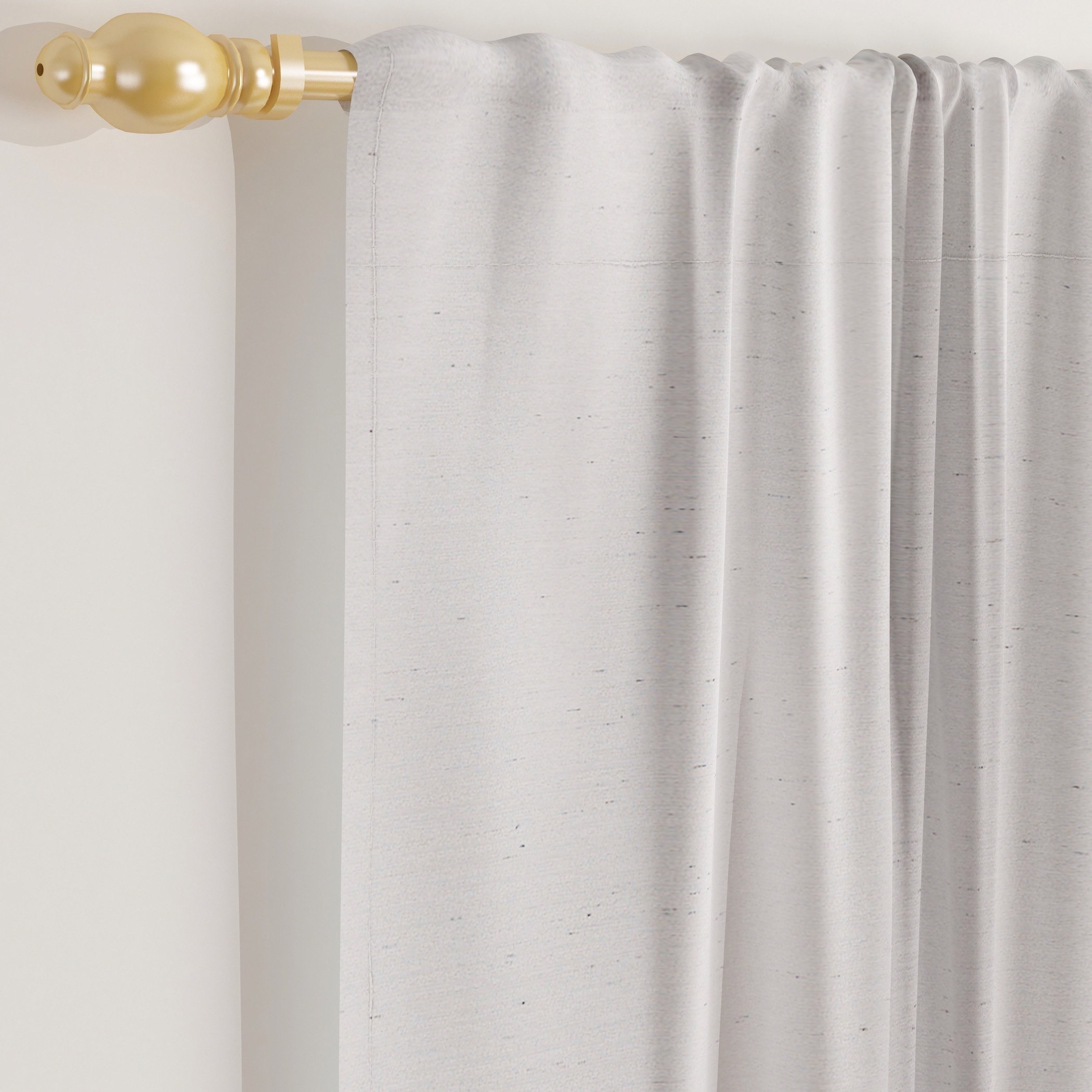 طقم ستائر بجيب لقضبان التعليق قطعتين من كادي - 140x245 سم-hbxhomeware-hbxdecorandfurnishings-image-2