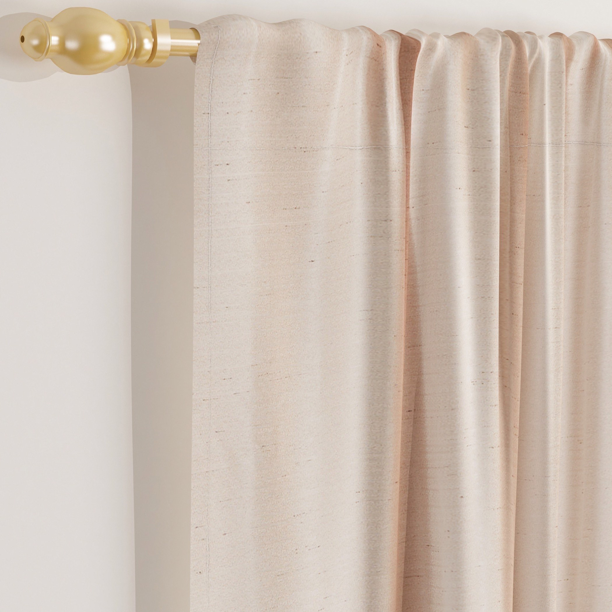 طقم ستائر بجيب لقضبان التعليق قطعتين من كادي - 140x245 سم-hbxhomeware-hbxdecorandfurnishings-image-2