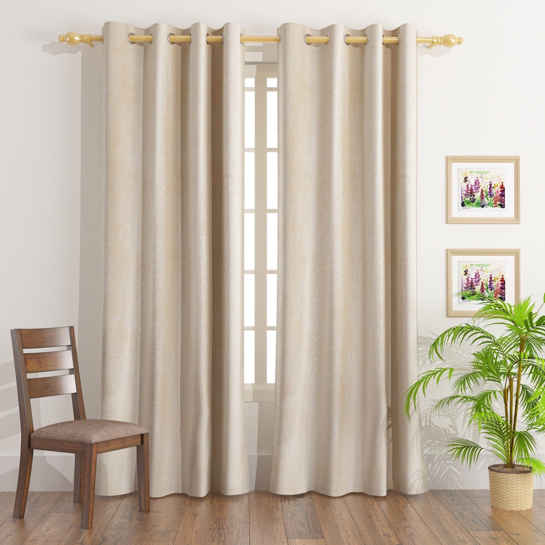 طقم ستائر جاكار من قطعتين من جليتر - 140x300 سم-PROMO_HB_AE_B1G1_250925-image-1