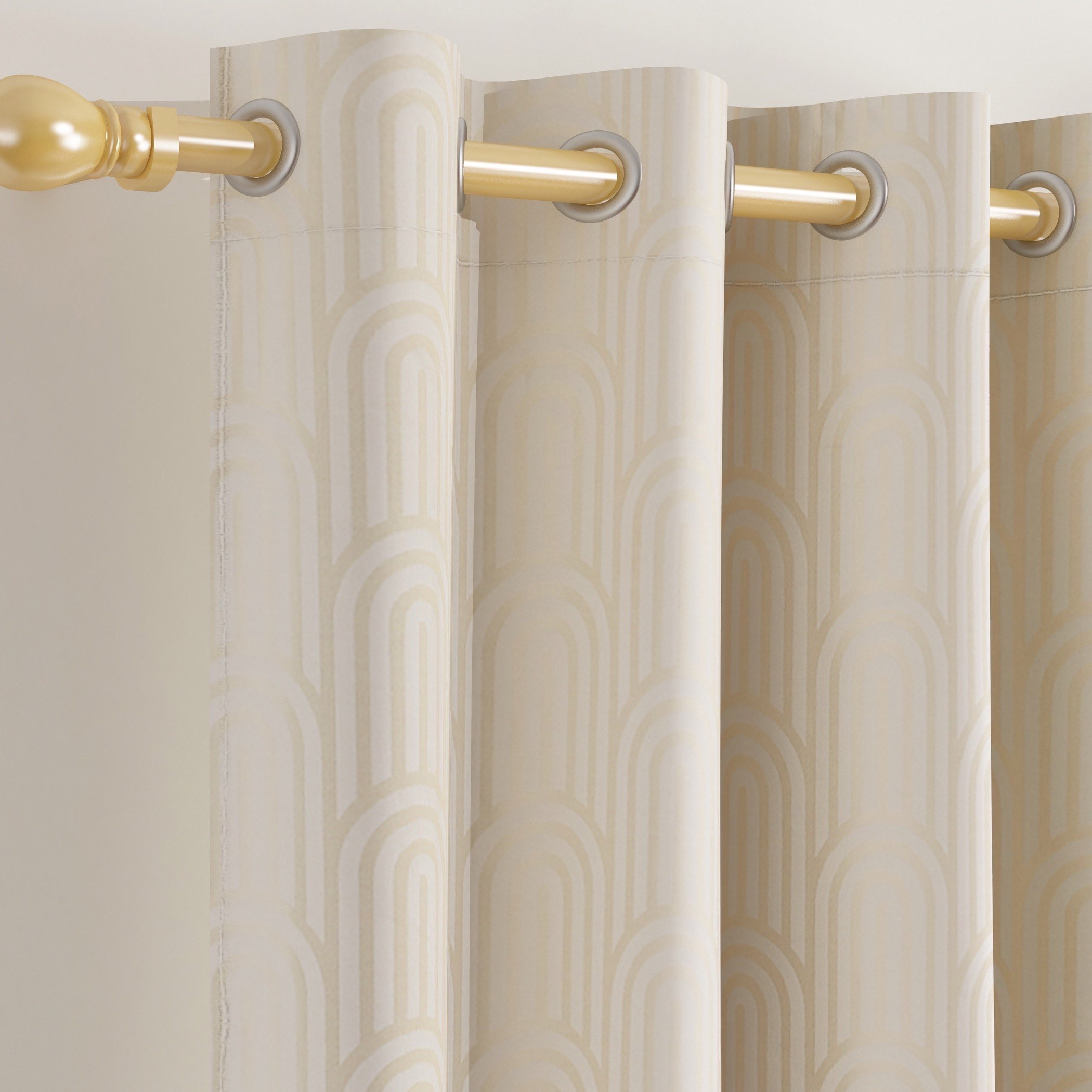 طقم ستائر معتّمة جاكارد قطعتين من أمبريدج - 140x300 سم-hbxhomeware-hbxdecorandfurnishings-image-2