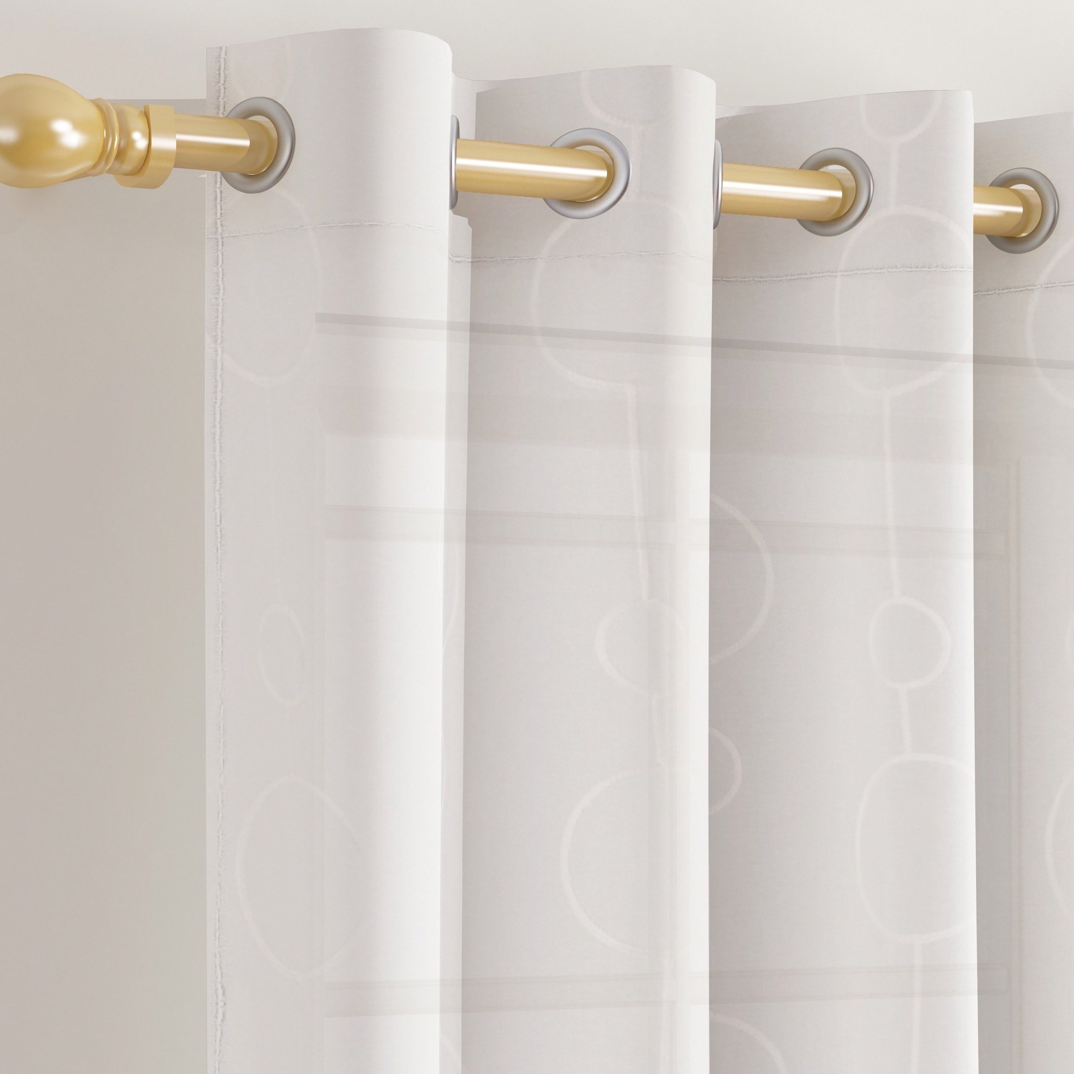 طقم ستائر شفاف قطعتين من أمبريدج - 140x300 سم-hbxhomeware-hbxdecorandfurnishings-image-2