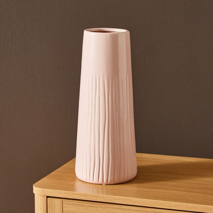 Sansa Ceramic Funnel Vase - 14x14x33 cms