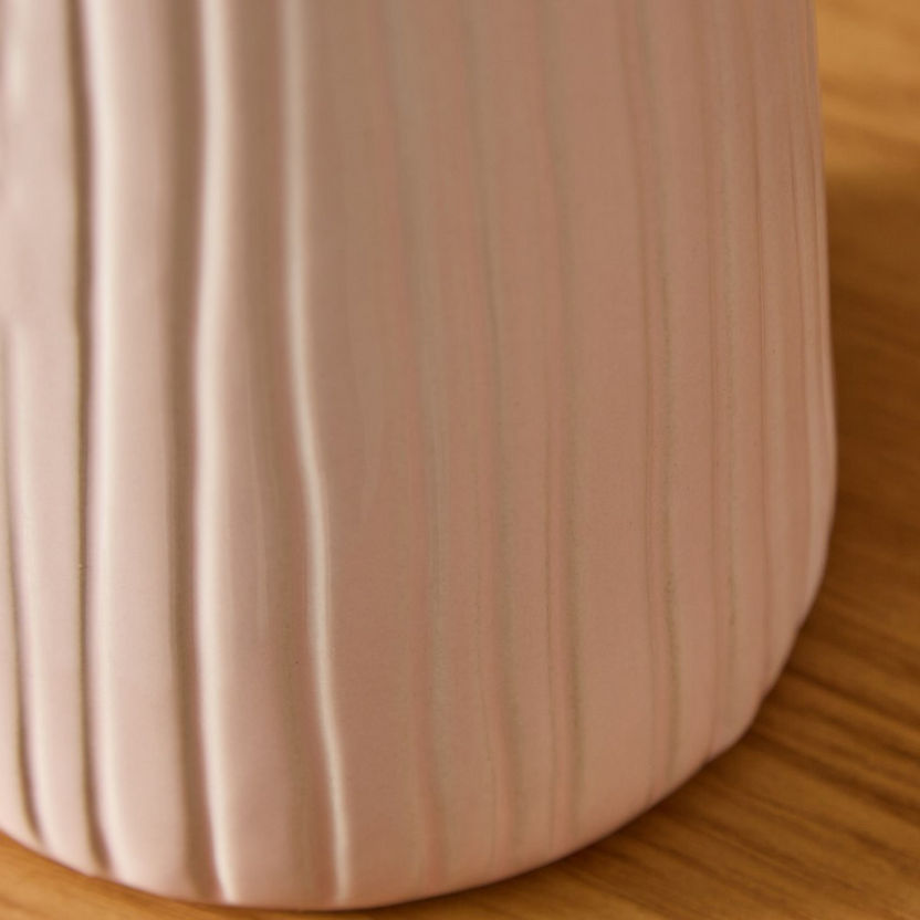 Sansa Ceramic Funnel Vase - 12.5x12.5x27.5 cm-Vases-image-2
