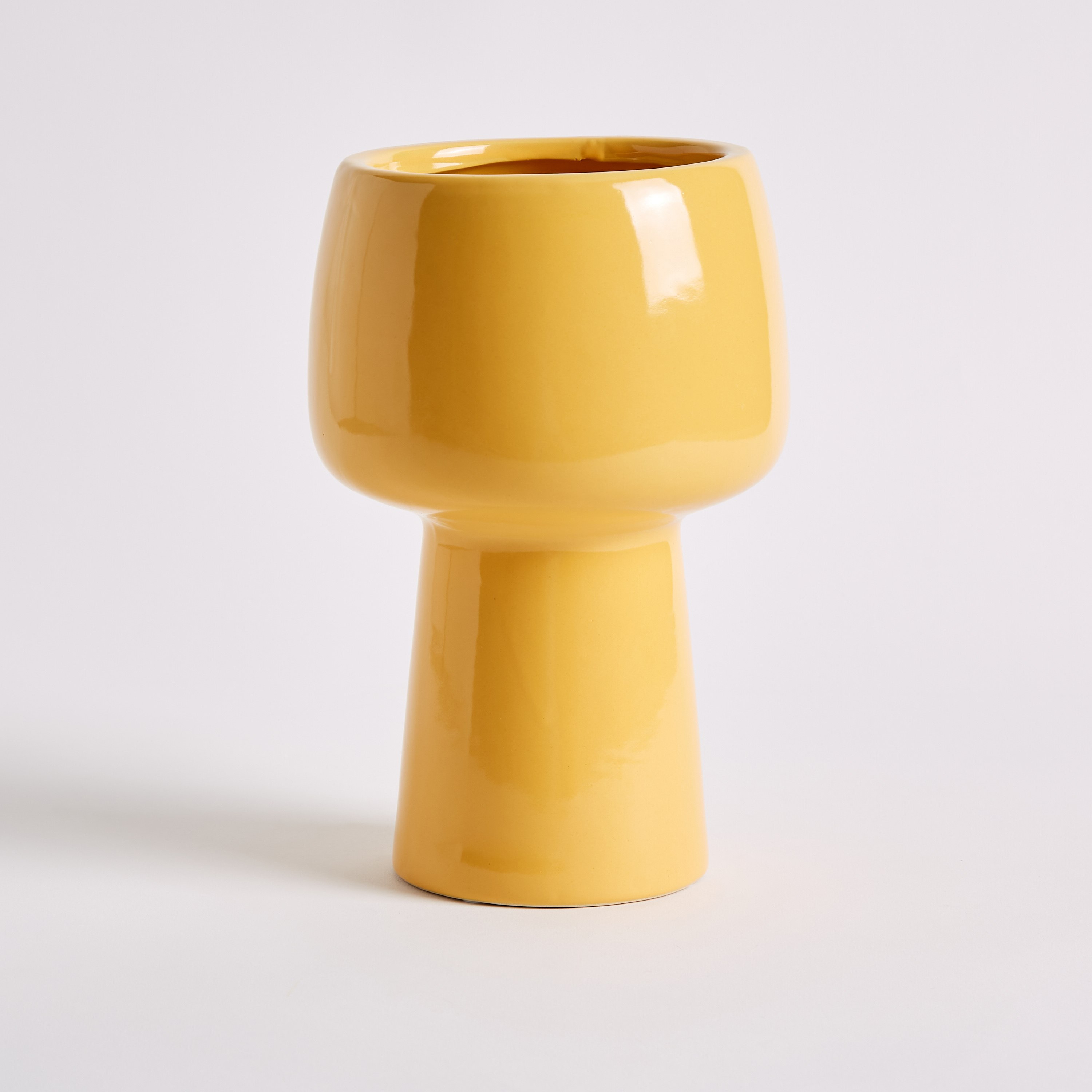 Sansa Ceramic Glass Votive with Stand - 15x15x23 cm-hbxbedroom-decorandaccessories-vases-image-5
