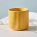 Sansa Ceramic Ribbed Vase with Stand - 14x14x12.5 cm-Vases-thumbnailMobile-1