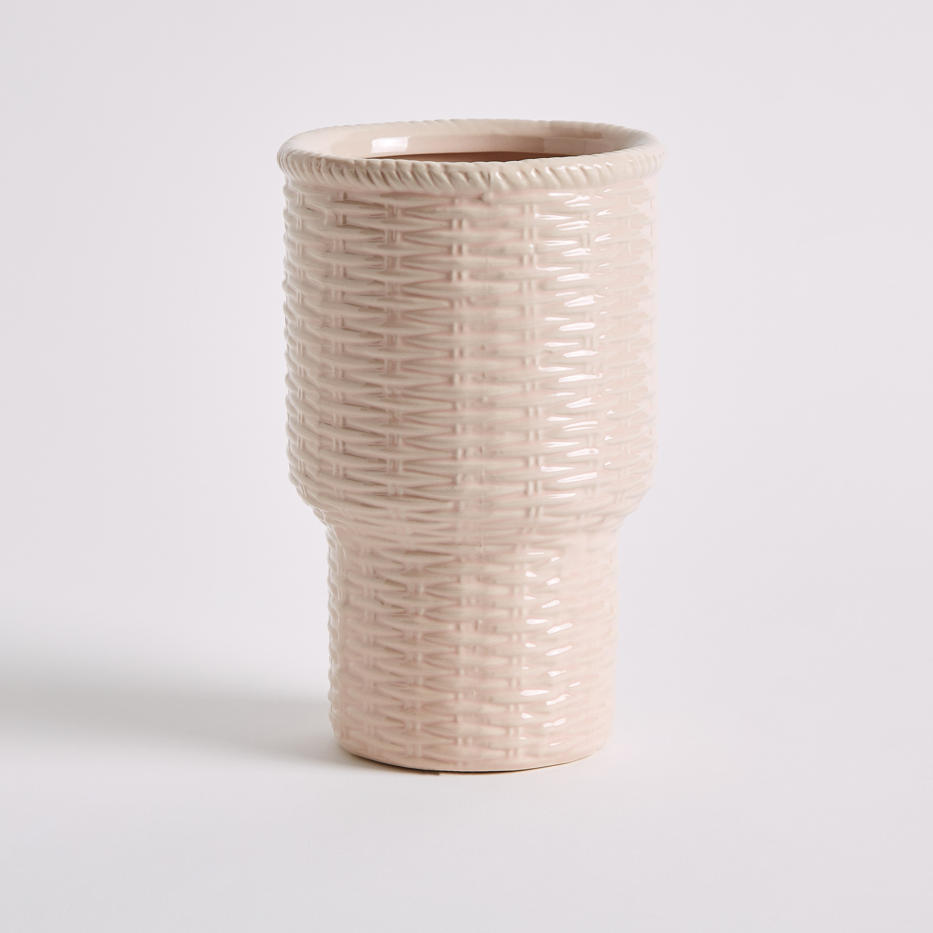 مزهرية سيراميك منسوجة طويلة من سانسا - 12.5x12.5x20 سم-hbxbedroom-decorandaccessories-vases-image-5