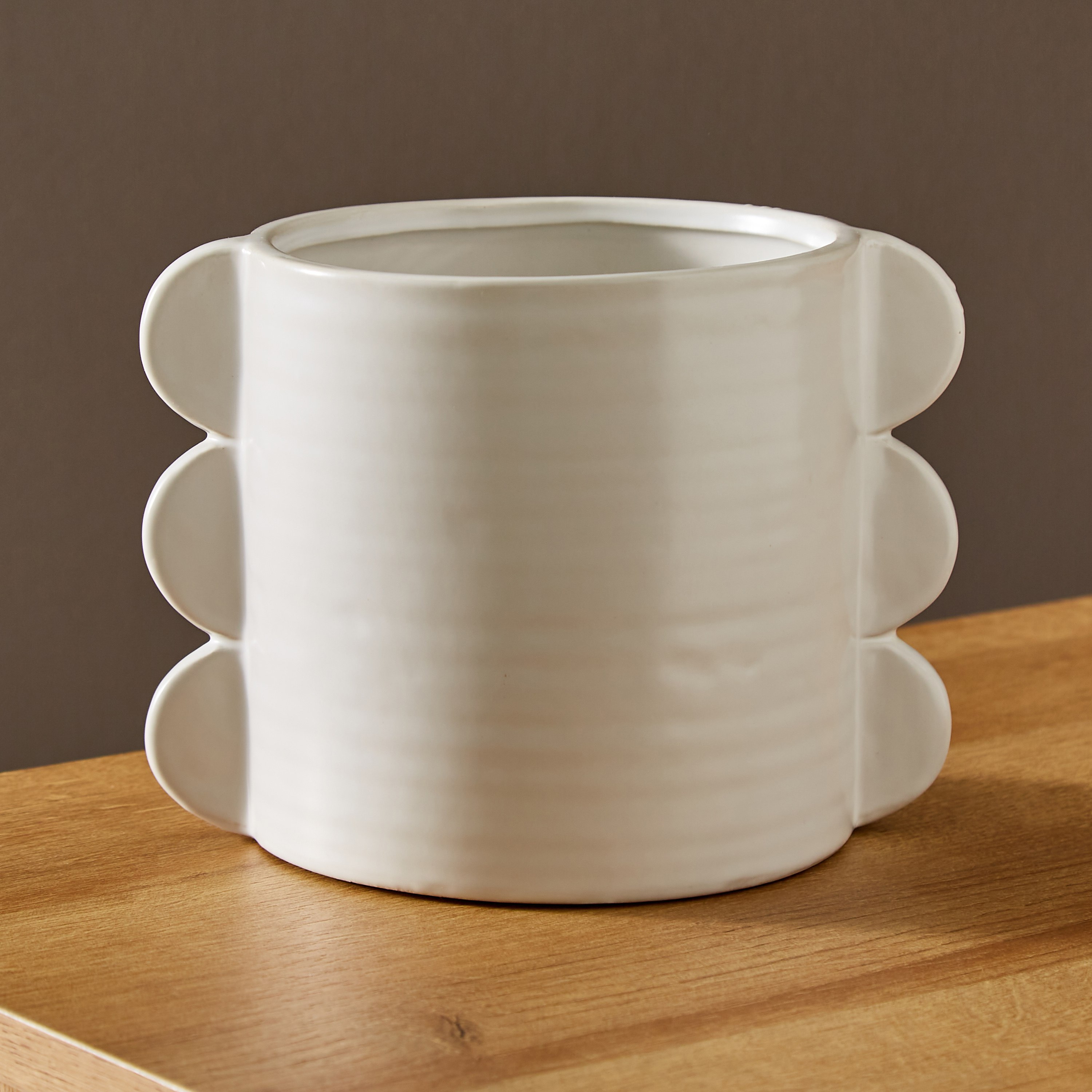 Sansa Sphere In Cylinder Tall Ceramic Vase - 19x14.5x14.5 cm-hbxbedroom-decorandaccessories-vases-image-2