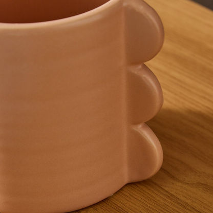 Sansa Sphere In Cylinder Small Ceramic Vase - 17.5x13.5x13.5 cms
