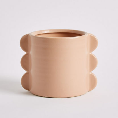 Sansa Sphere In Cylinder Small Ceramic Vase - 17.5x13.5x13.5 cms