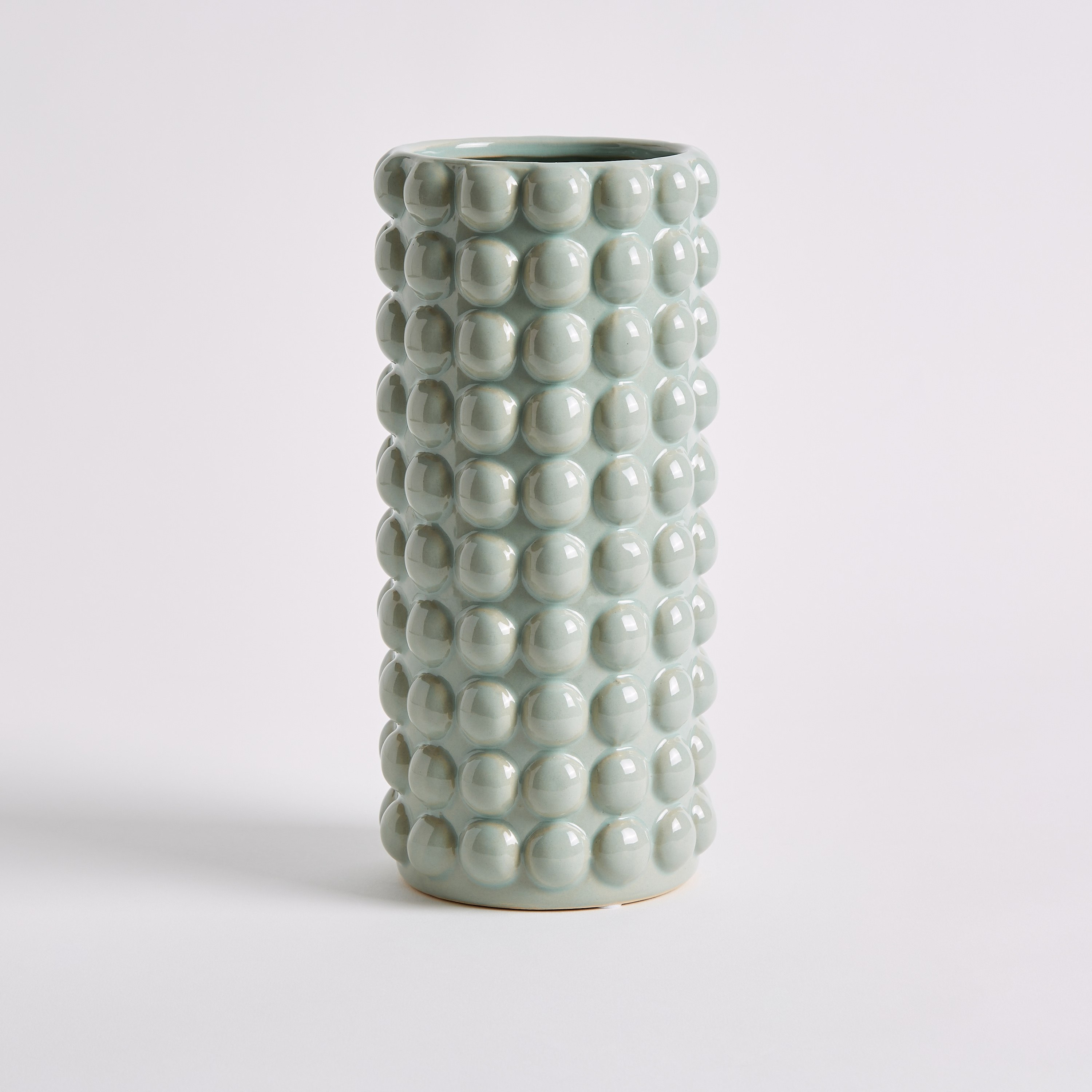 مزهرية سيراميك منفوخة من سانسا - 14x14x31  سم-hbxbedroom-decorandaccessories-vases-image-5