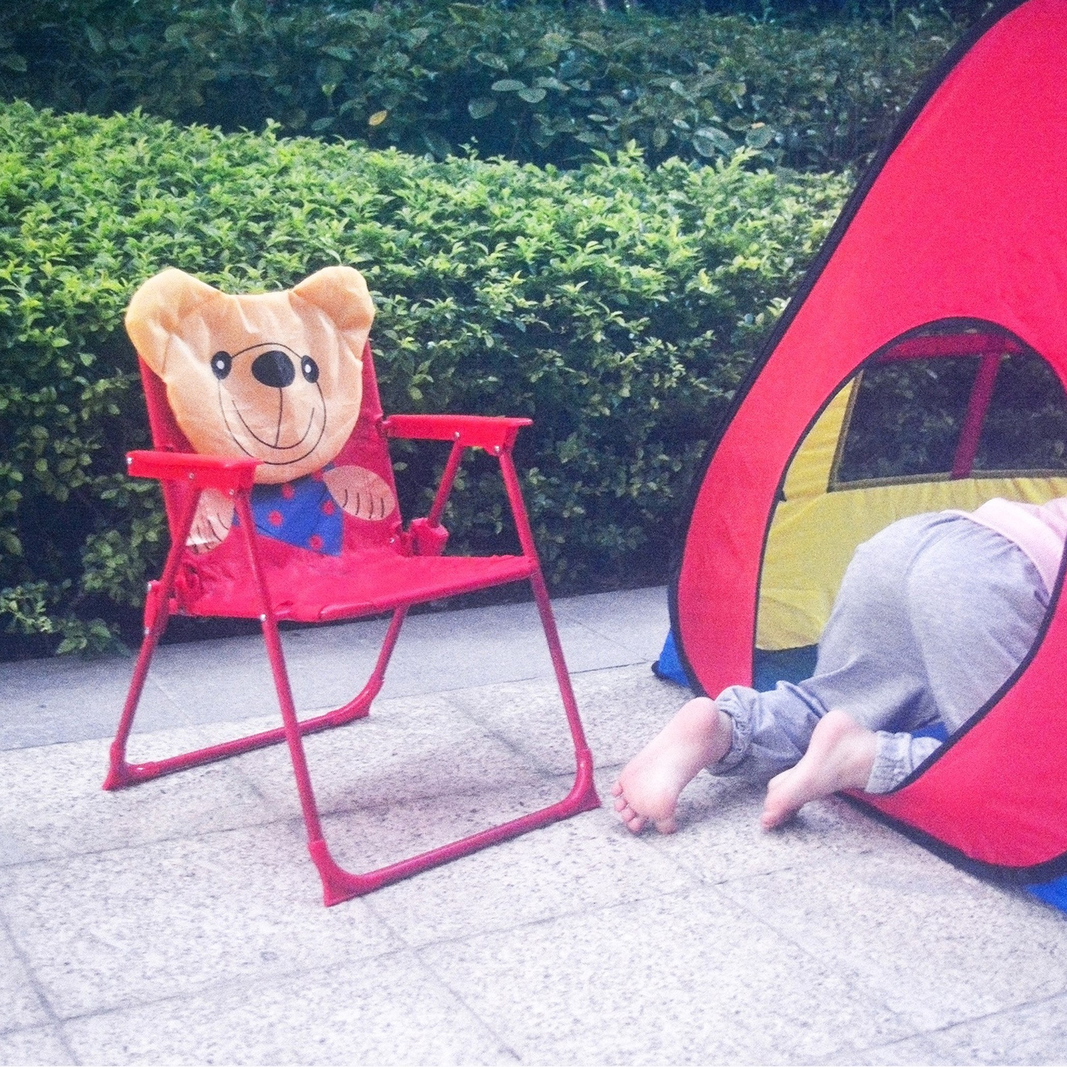 Winnie Bear Kids' Outdoor Chair-hbxfurniture-outdoor-swingsandchairs-image-8