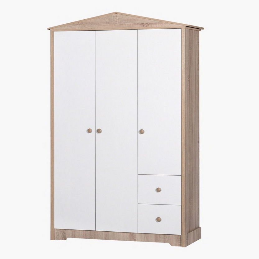 My House 3-Door Wardrobe with 2 Drawers-Wardrobes-image-3