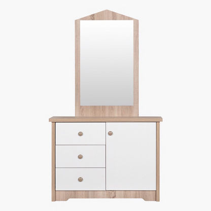 My House 3-Drawer Dresser with Mirror and Door
