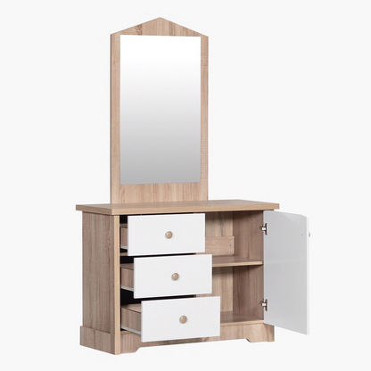 My House 3-Drawer Dresser with Mirror and Door