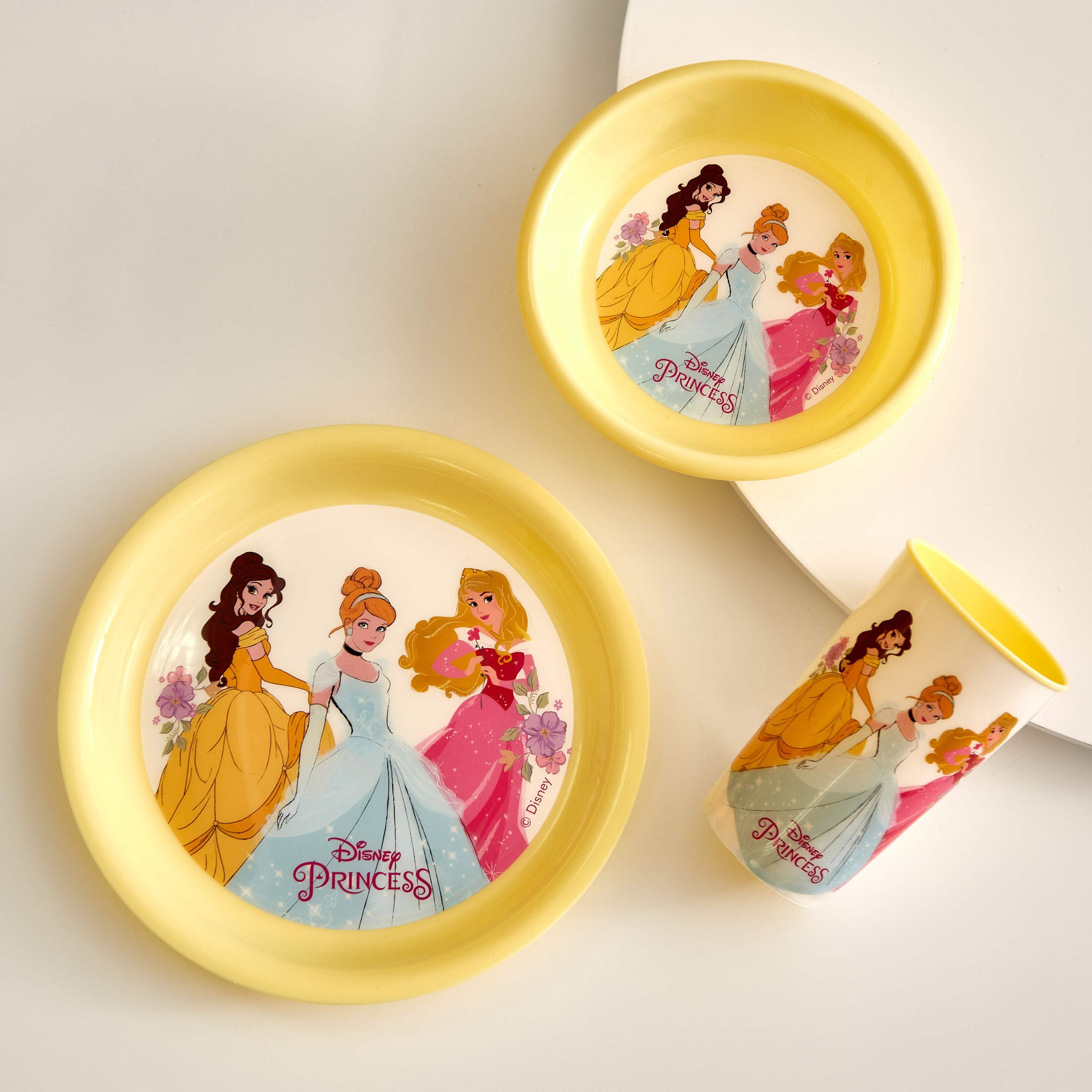 طقم إفطار برينسس بيل أورورا وسندريلا - 3 قطع-hbxhomeware-hbxkidsandyouth-image-1