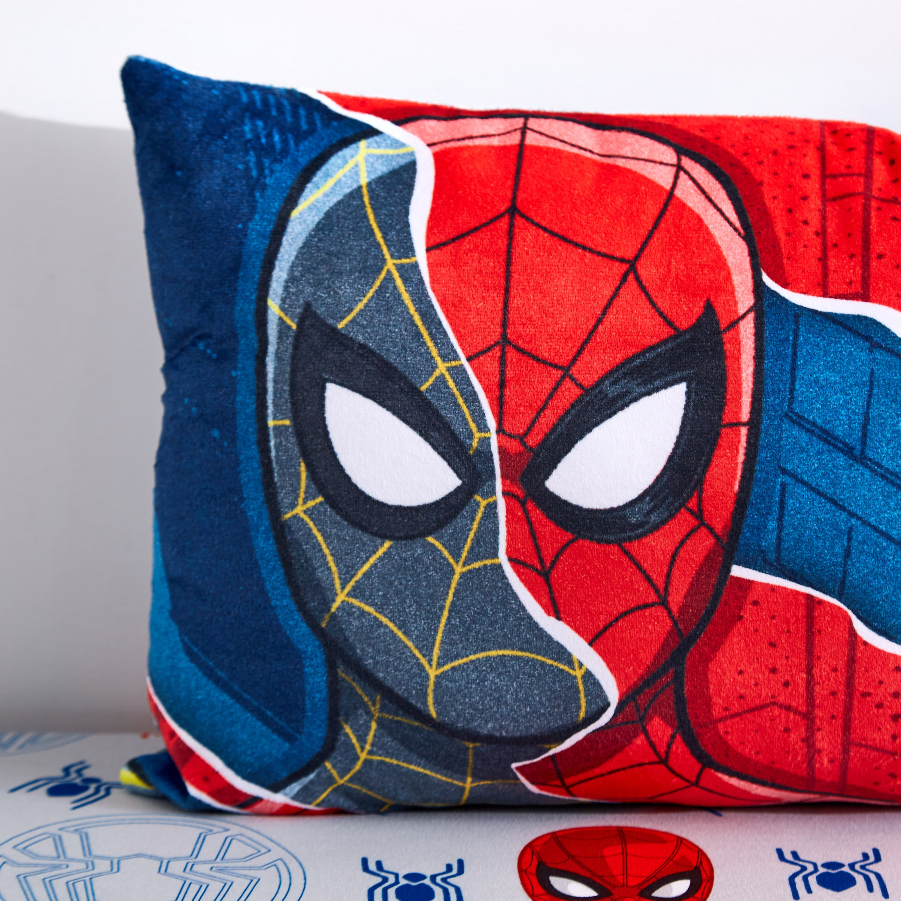 Spiderman In Action Rectangular Shaped Cushion - 50x30 cm-hbxhomeware-hbxkidsandyouth-image-2