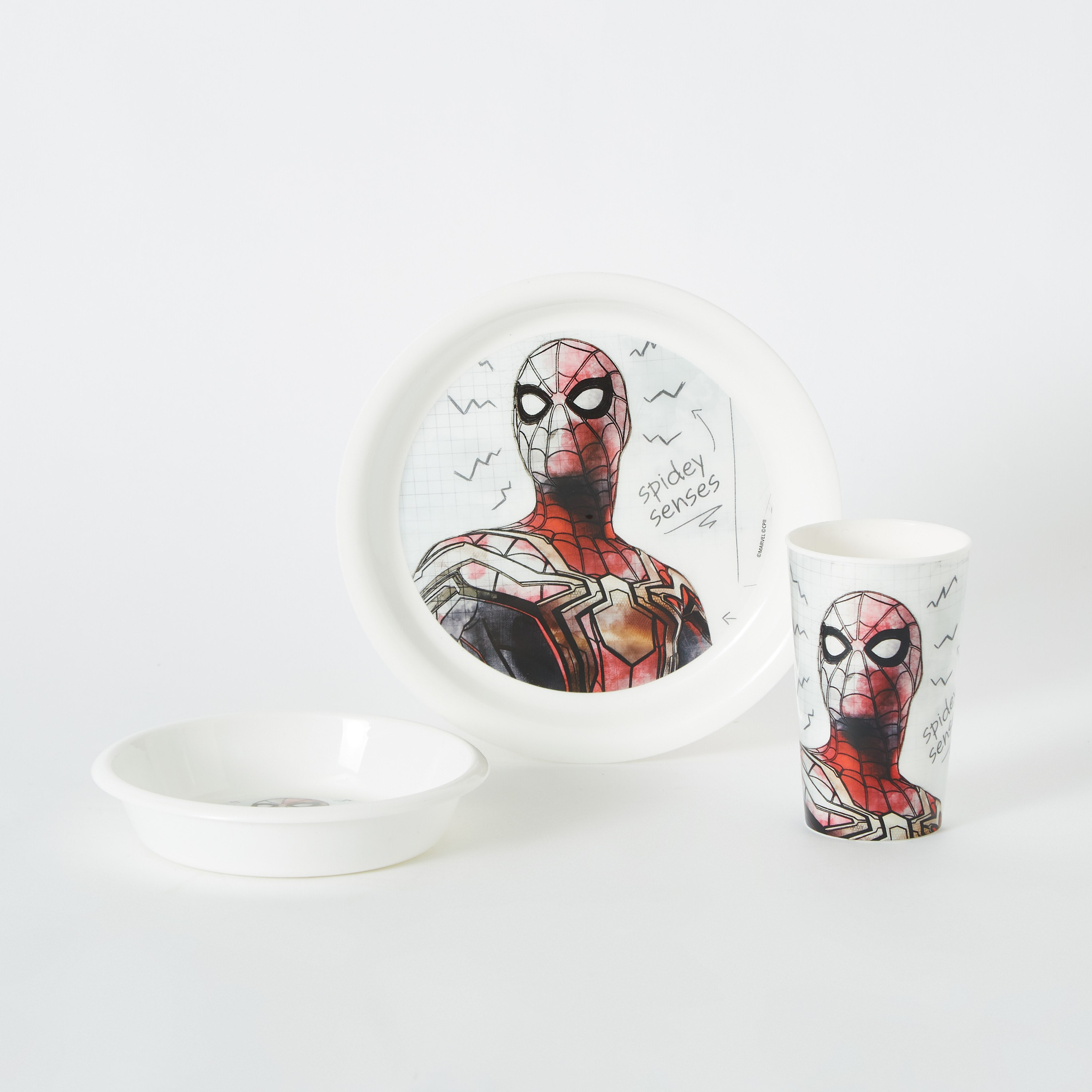 طقم إفطار بلاستيك بطبعات سبايدرمان 3- قطع-hbxhomeware-hbxkidsandyouth-image-4