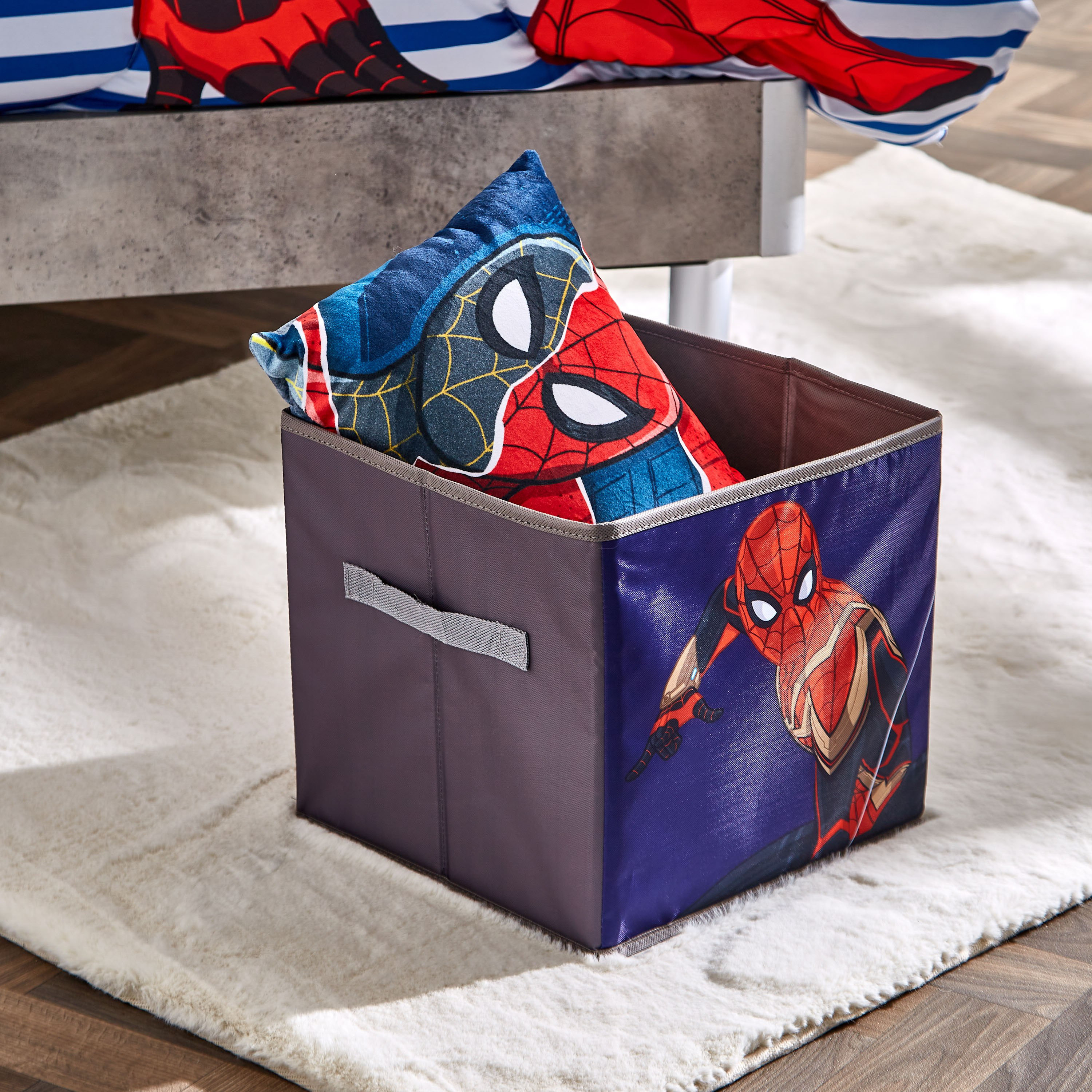 Spiderman Folding Storage Box - 26.6x26.6x26.6 cm-hbxhomeware-hbxkidsandyouth-image-4