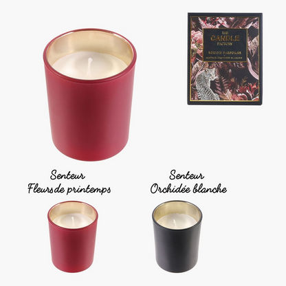 Amore Spring Flowers Glass Candle and Box