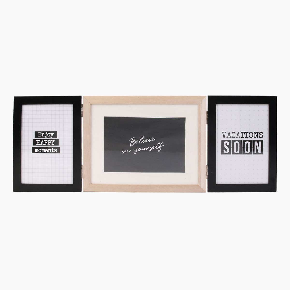 برواز خشبي لـ 3 صور من أموري - 10x15 سم-hbxdiningroom-decorandaccessories-photoframes-image-1