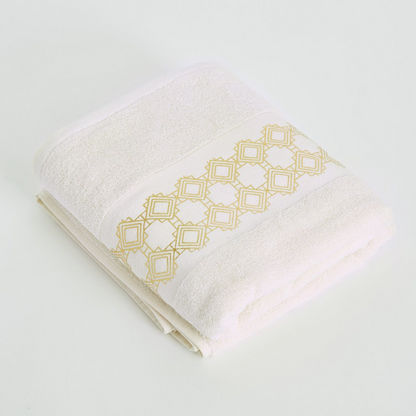 Petra Foil Printed Cotton Towel - 70x140 cms