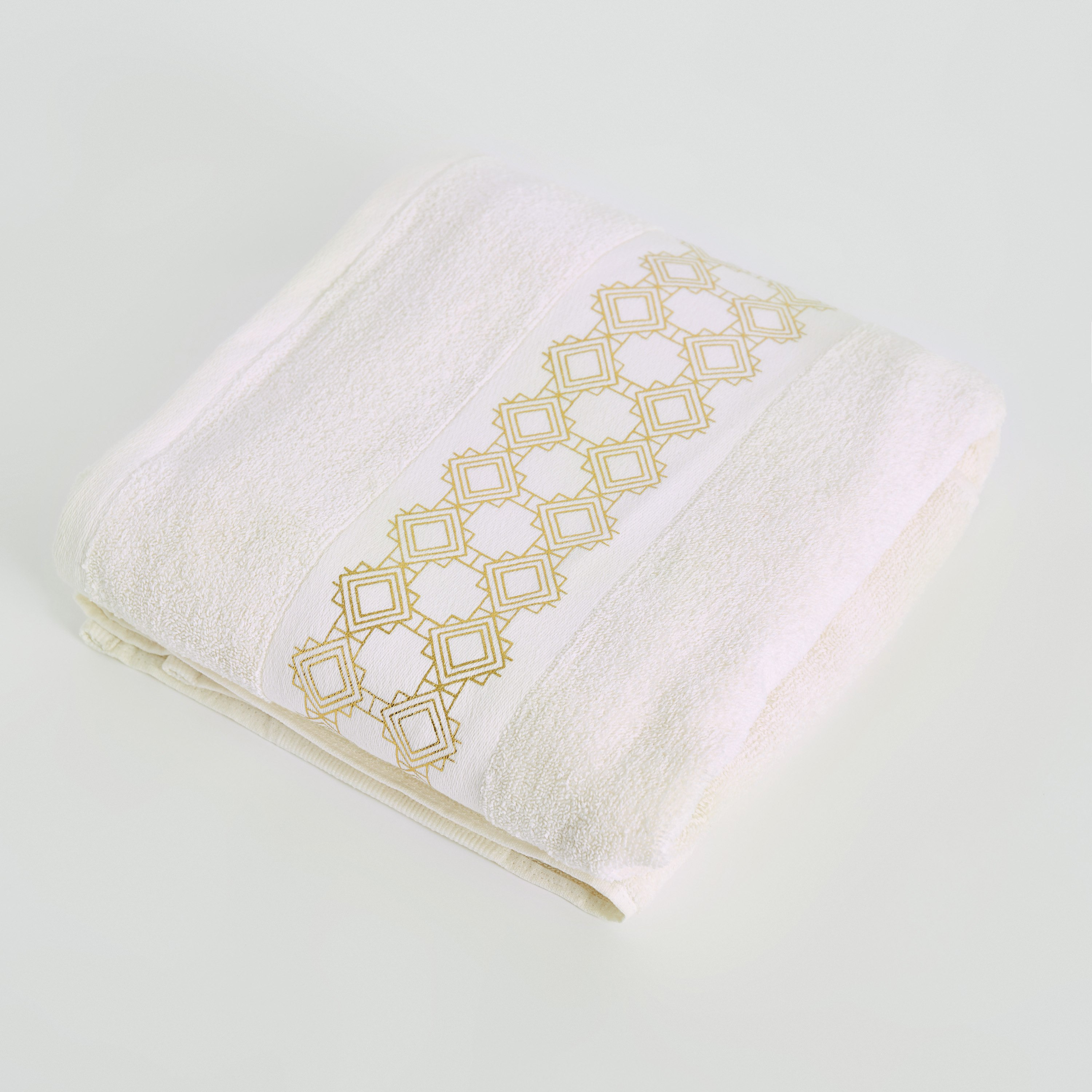 منشفة حمام قطنية بطبعات فويل من بيترا - 90x150 سم-hbxbathroom-bathroomtextiles-image-5