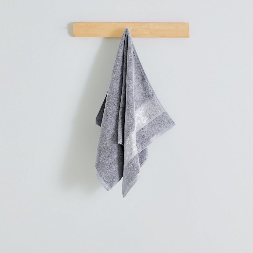 Petra Foil Printed Cotton Hand Towel - 50x90 cm-Towels-image-0