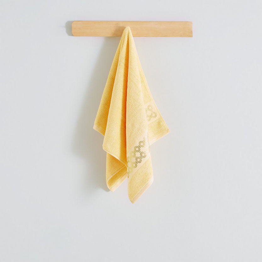 Petra Foil Printed Cotton Towel - 50x90 cm-Bathroom Textiles-image-0