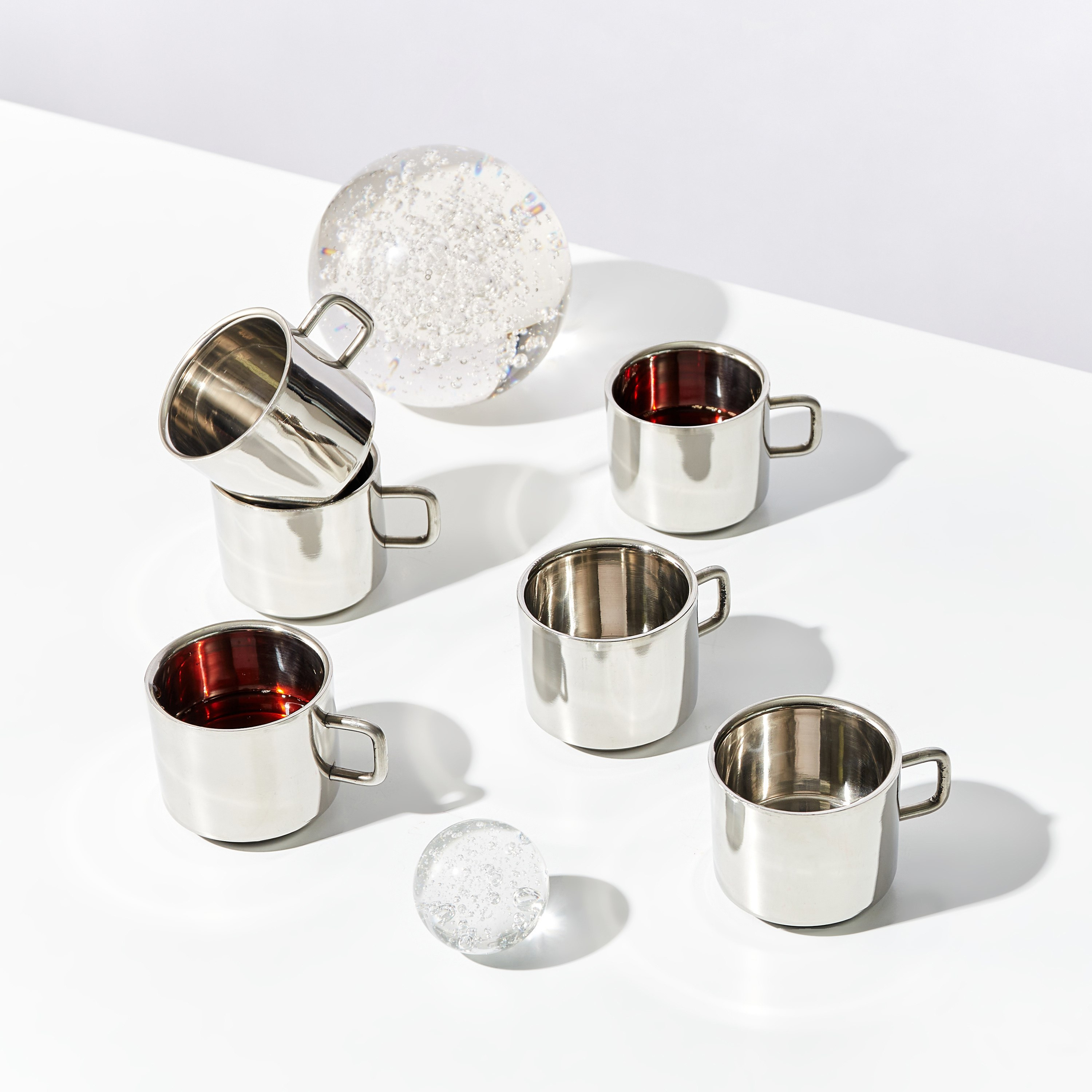 طقم مجات ستانليس ستيل بجدار مزدوج من بريميا - 6 قطع-hbxhomeware-diningandtabletop-coffeeandteasets-image-6