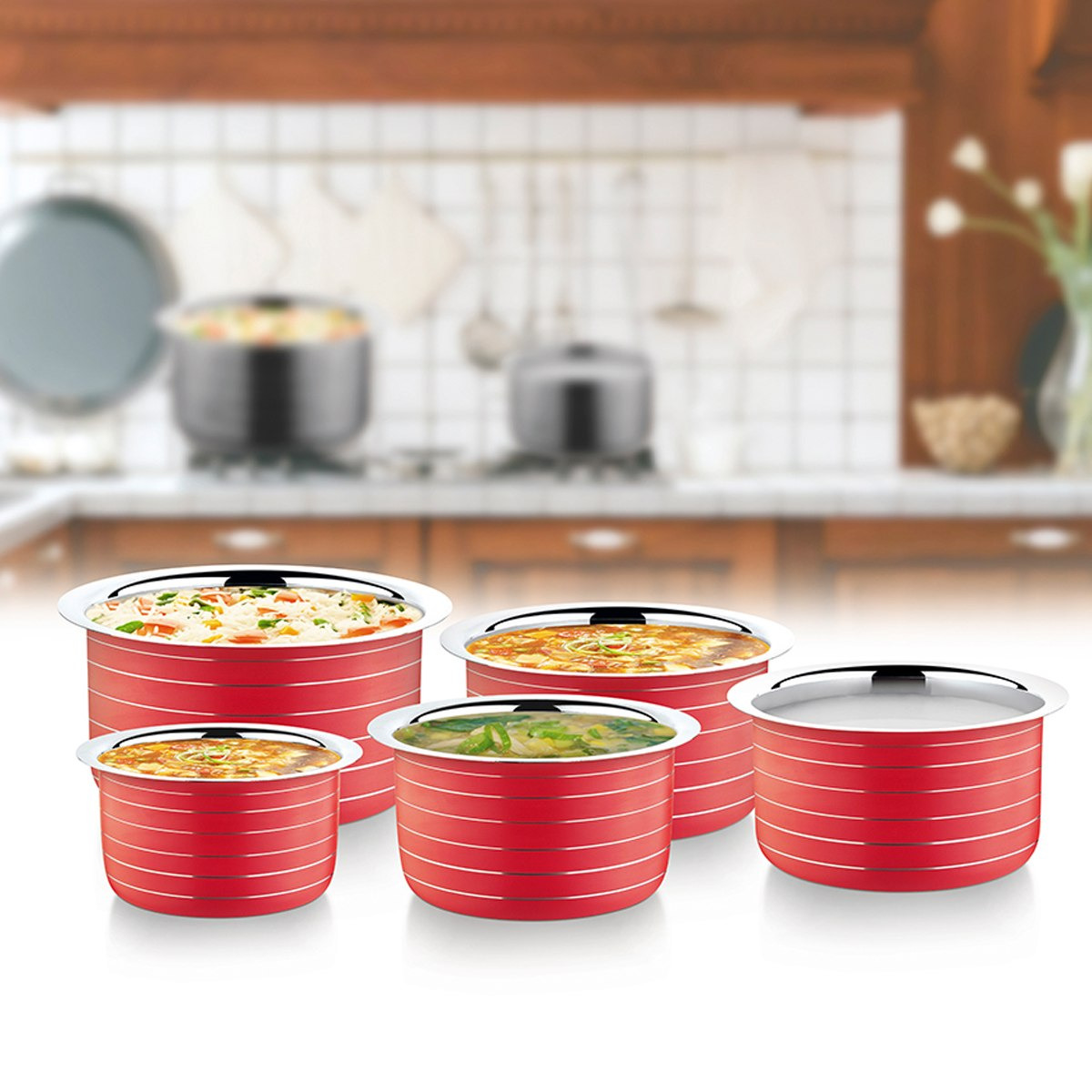 وعاء طهي ستانليس ستيل من بريميا - طقم من 5 قطع-hbxkitchen-kitchenware-foodpreparation-image-1