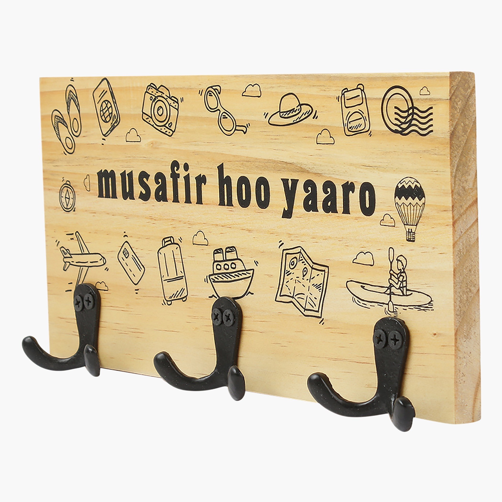 Indie Vibe Musafir Keyholder - 30x4.3x15.3 cm-hbxdecorandfurnishings-homeaccessories-novelties-image-3