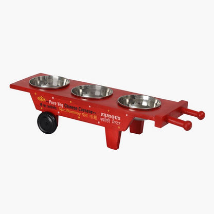Indie Vibe Haathgadi Cart with Serving Bowls