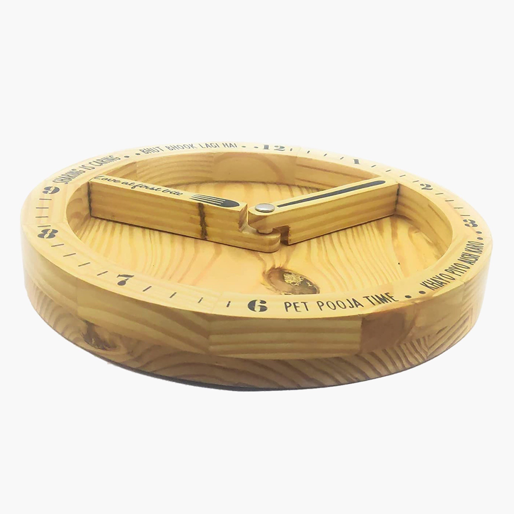 صحن تقديم خشبي بشكل ساعة من إندي فايب - 29.5x4.2 سم-hbxdecorandfurnishings-tabletop-serveware-image-3
