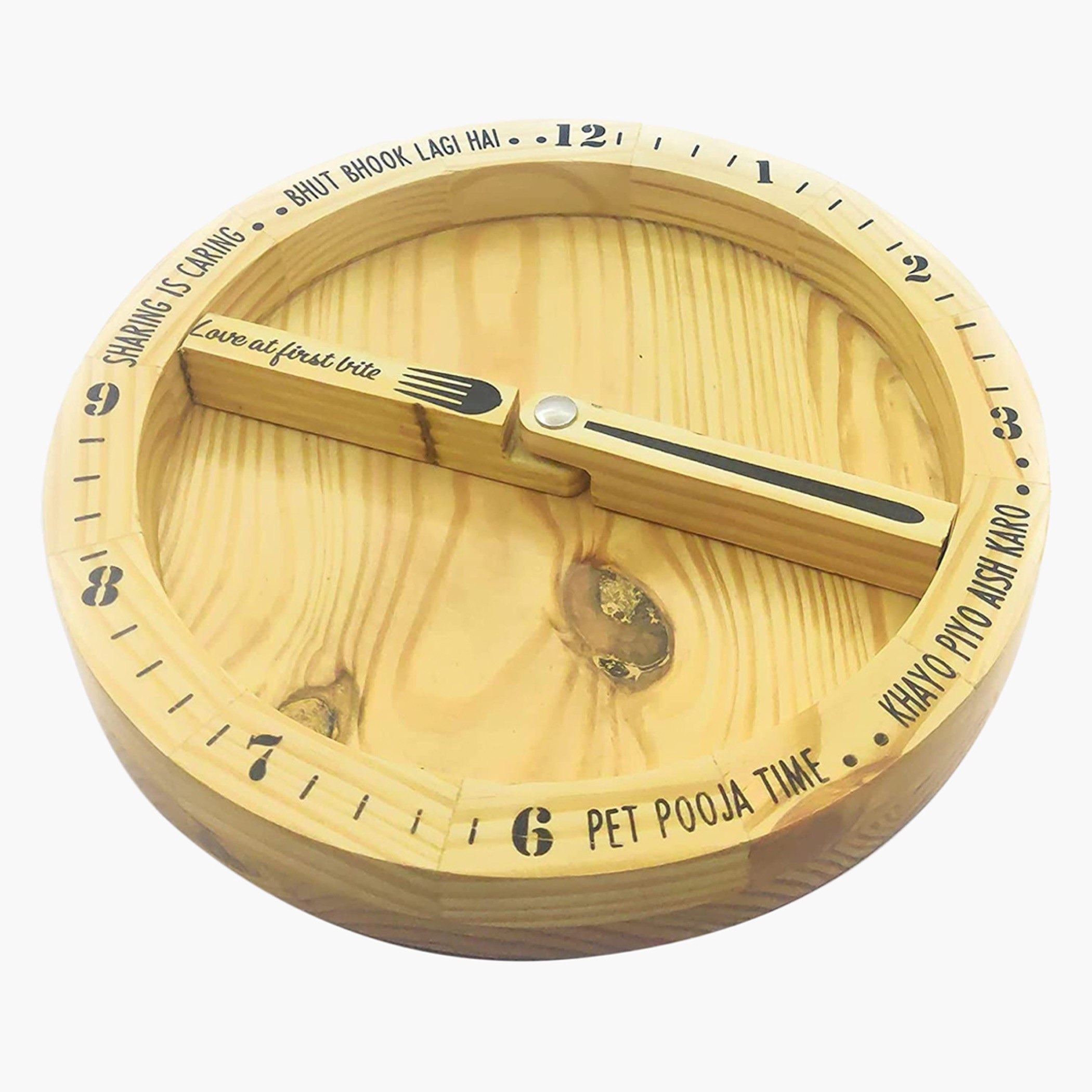 صحن تقديم خشبي بشكل ساعة من إندي فايب - 29.5x4.2 سم-hbxdecorandfurnishings-tabletop-serveware-image-4
